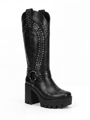 Platform Cowgirl Black