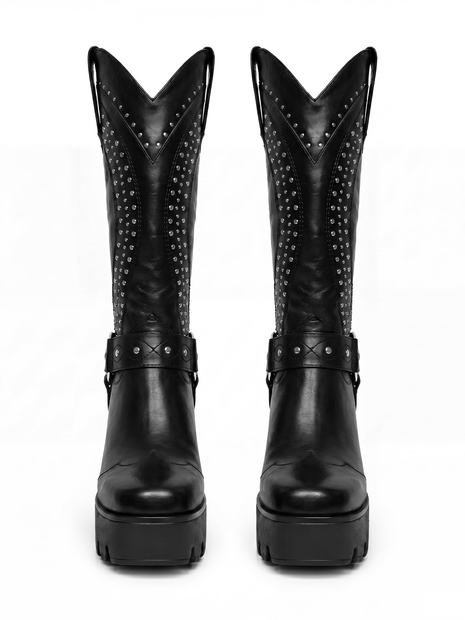 Platform Cowgirl Black